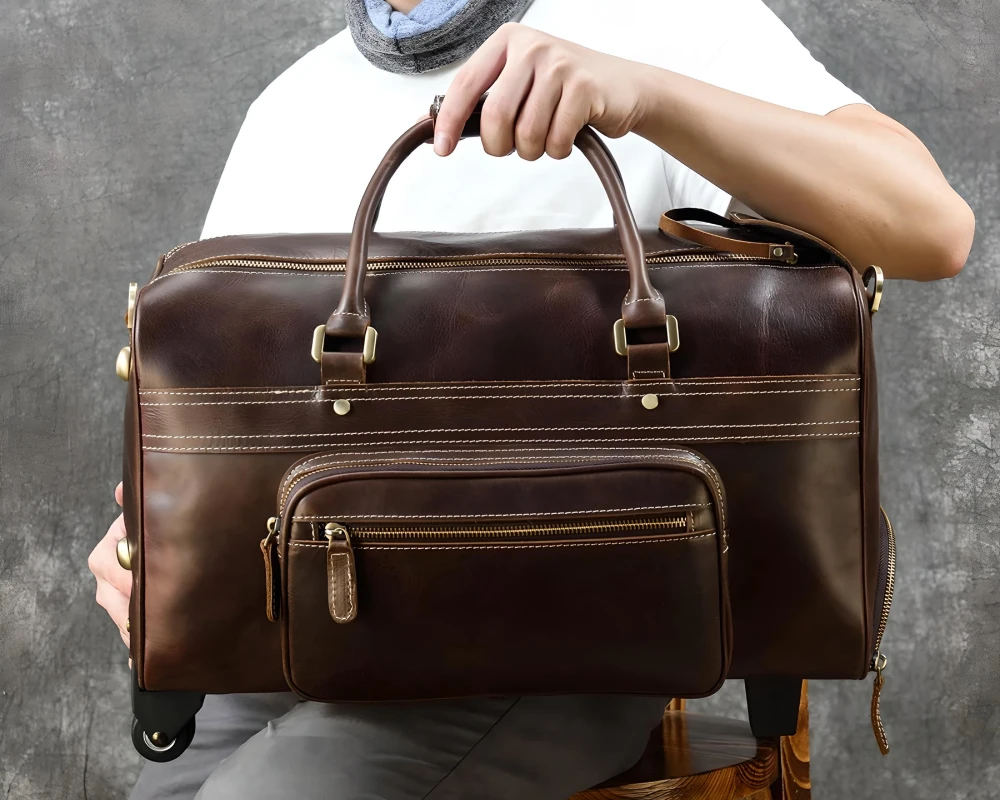 leather carry on travel bags